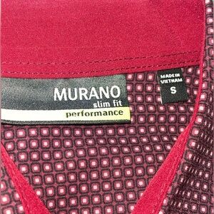 Murano Red Patterned Slim Fit Shirt